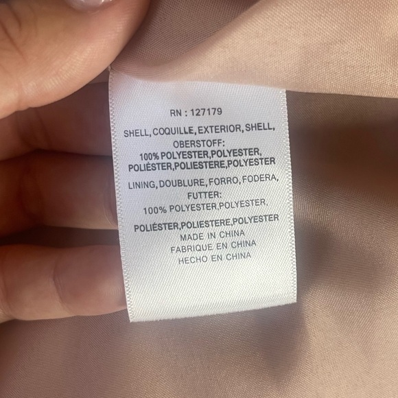 Jenny Yoo Dress Farrah Blush Pink Halter Waterfall Front Zip Back Size 4 - Picture 7 of 8